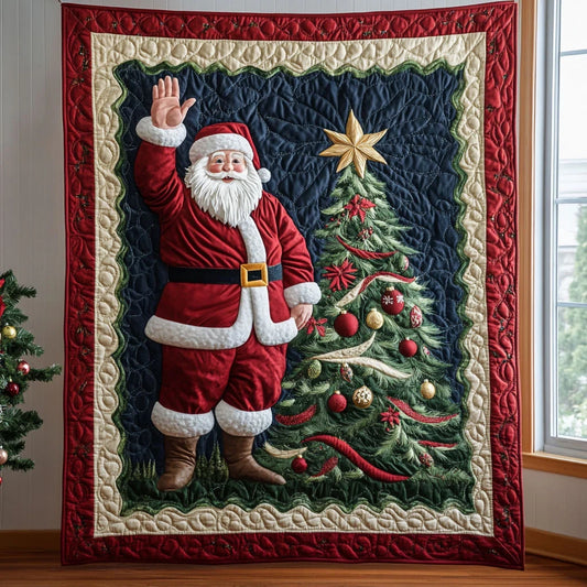 Santa Glow Quilt Blanket
