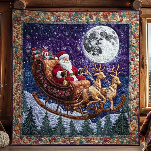 Santa Journey Quilt Blanket