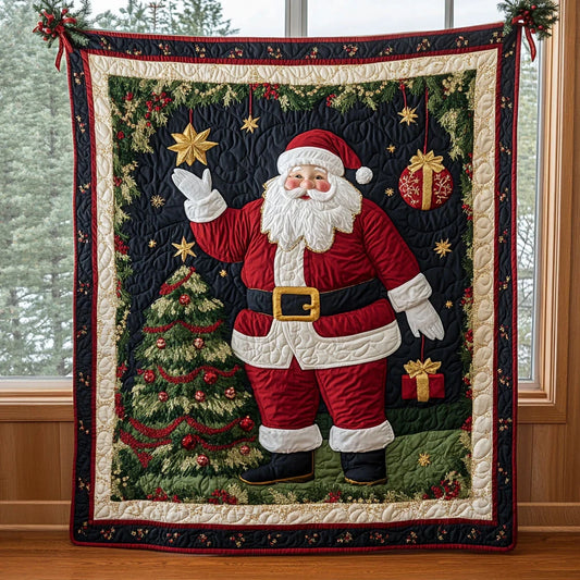 Santa Joy Quilt Blanket