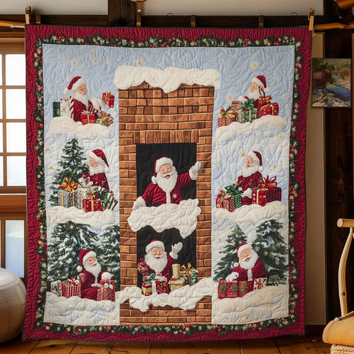 Santa Pop Moment Quilt Blanket