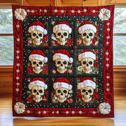 Santa's Crew Quilt Blanket