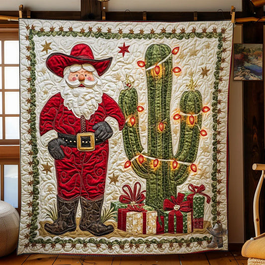 Santa's Desert Charm Quilt Blanket
