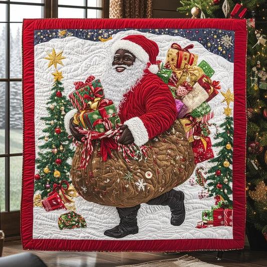 Santa's Magic Bag Quilt Blanket