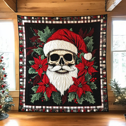 Santa Skull Quilt Blanket