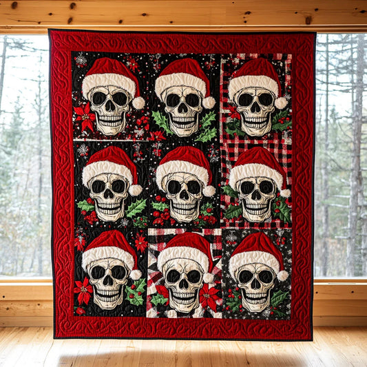 Santa Skull Parade Quilt Blanket