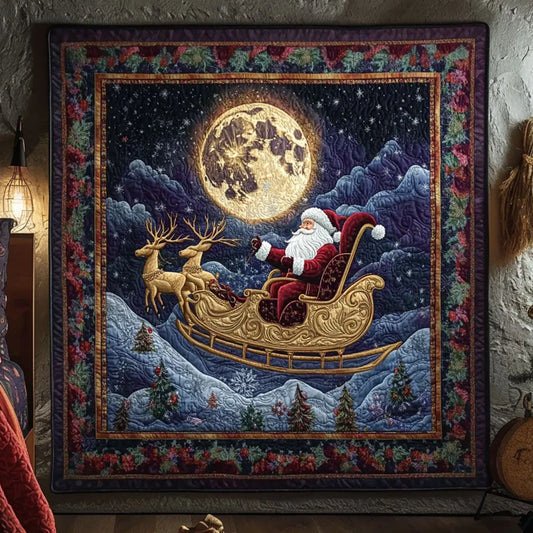 Santa Winter Sky Quilt Blanket