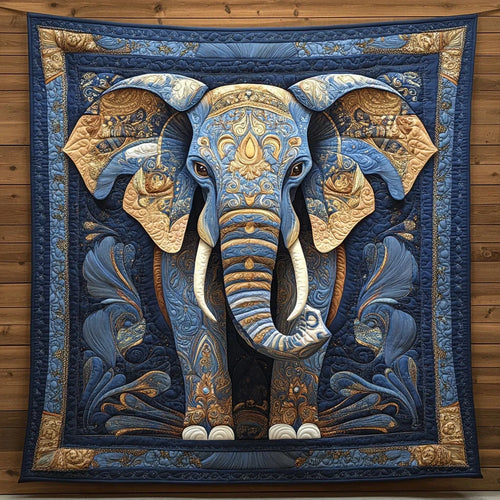Sapphire Tusk Quilt Blanket