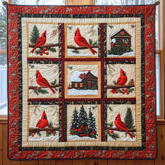 Scarlet Joy Quilt Blanket