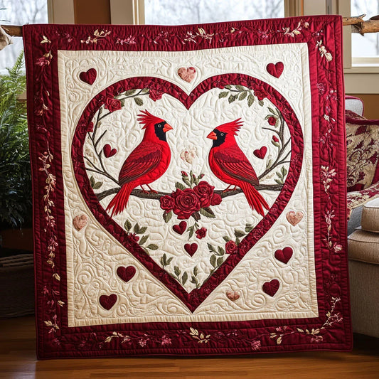 Scarlet Romance Quilt Blanket