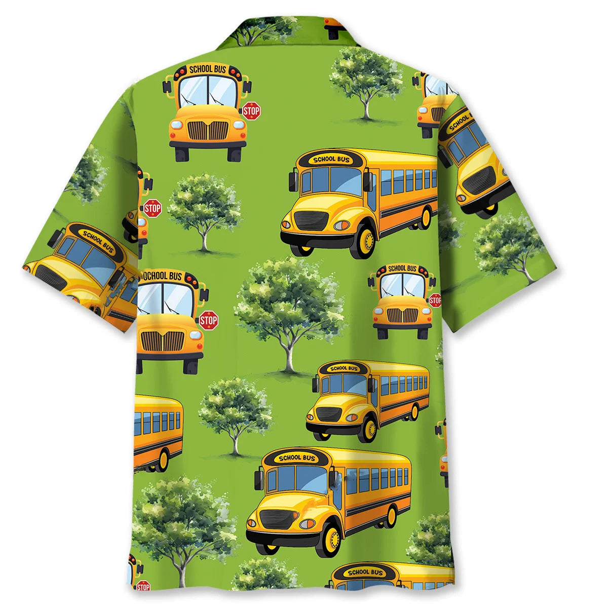 School Bus Drive Hawaiian Shirt, custom shirt gift for men (view 3)