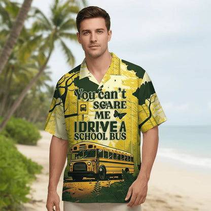 School Bus Drive Hawaiian Shirt, custom shirt gift for men (view 5)