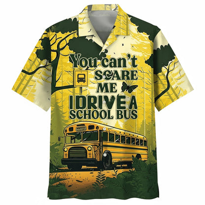 School Bus Drive Hawaiian Shirt, custom shirt gift for men (view 7)