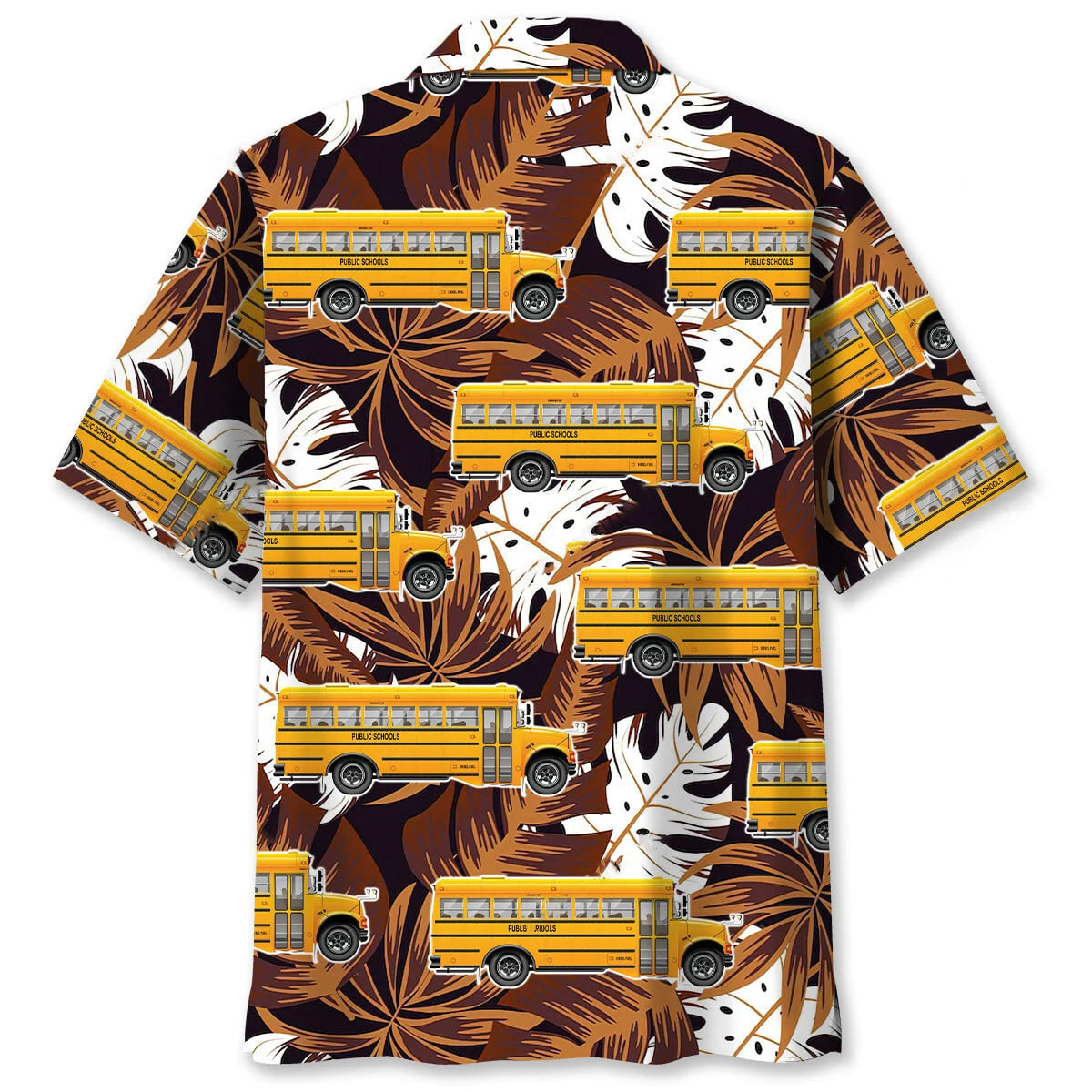 School Bus Hawaiian Shirt, custom shirt gift for men (view 5)