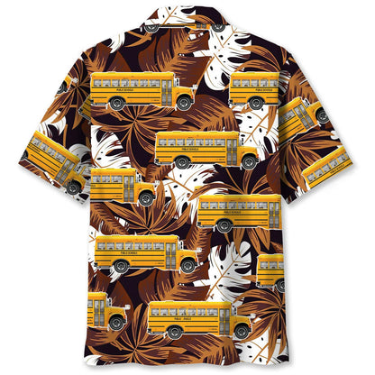 School Bus Hawaiian Shirt, custom shirt gift for men (view 5)