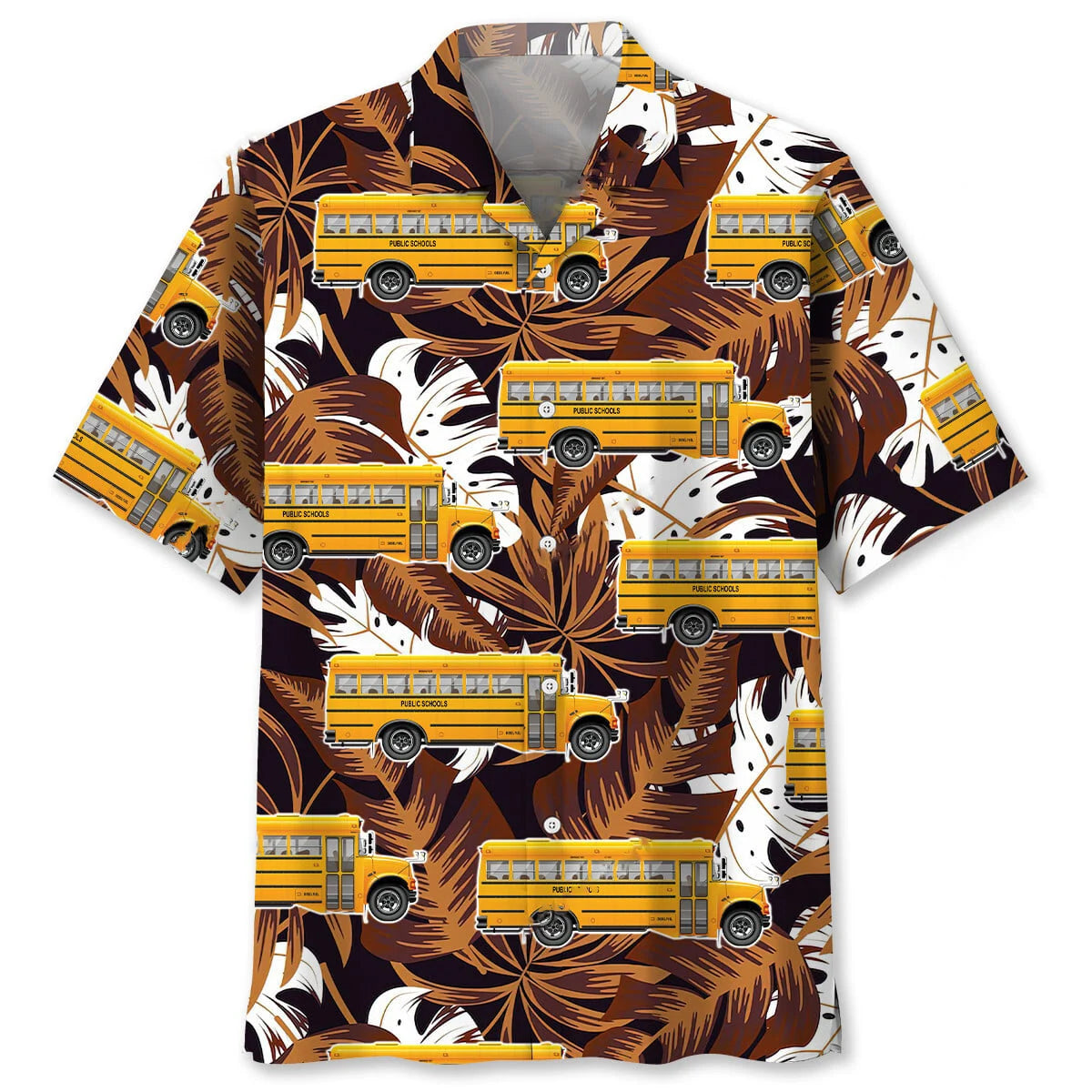 School Bus Hawaiian Shirt, custom shirt gift for men (view 7)