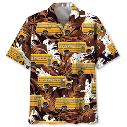 School Bus Hawaiian Shirt, custom shirt gift for men (view 7)
