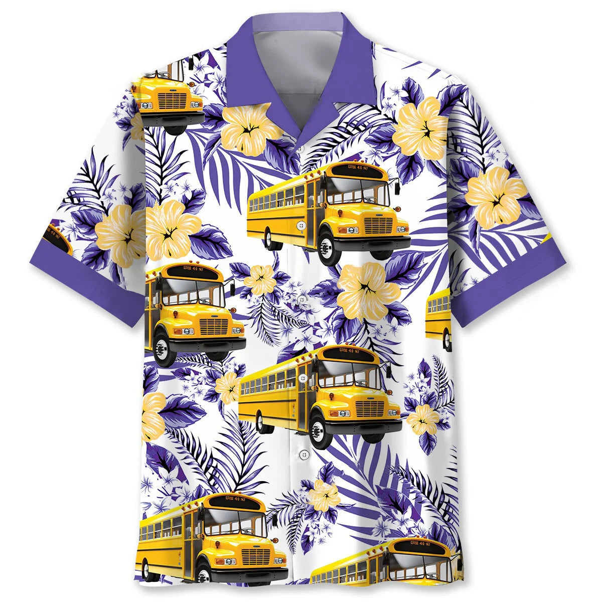 School Bus Welcome Back to School Hawaiian Shirt, custom shirt gift for men (view 2)