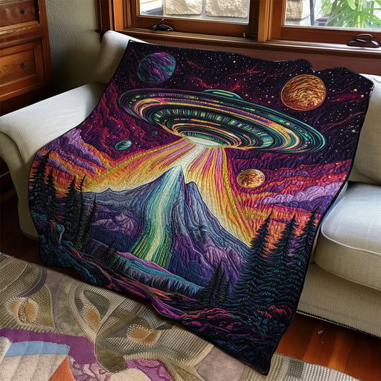 Sci-Fi Ufo Quilt Blanket
