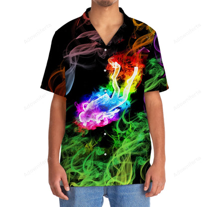 Scuba Diving Colorful Hawaiian Shirt, custom shirt gift for men (view 2)