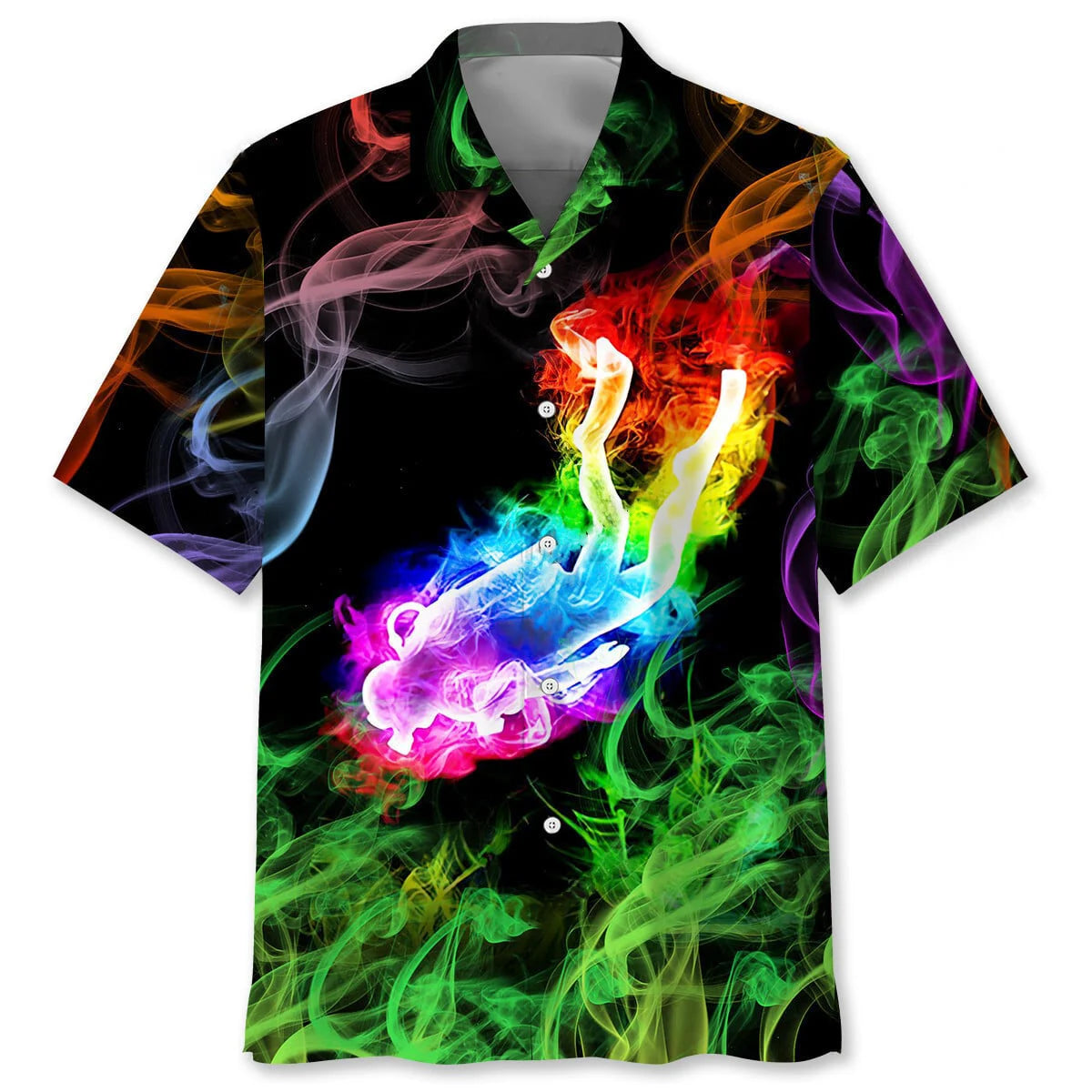 Scuba Diving Colorful Hawaiian Shirt, custom shirt gift for men (view 4)