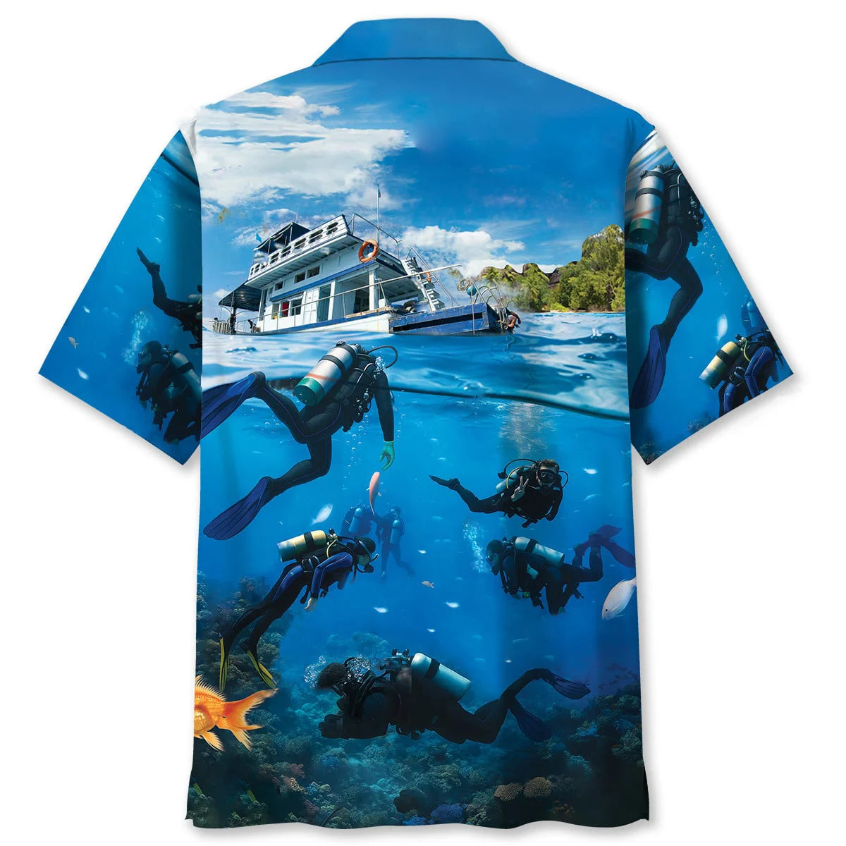 Scuba Diving Cruise Vacation Hawaiian Shirt, custom shirt gift for men (view 2)