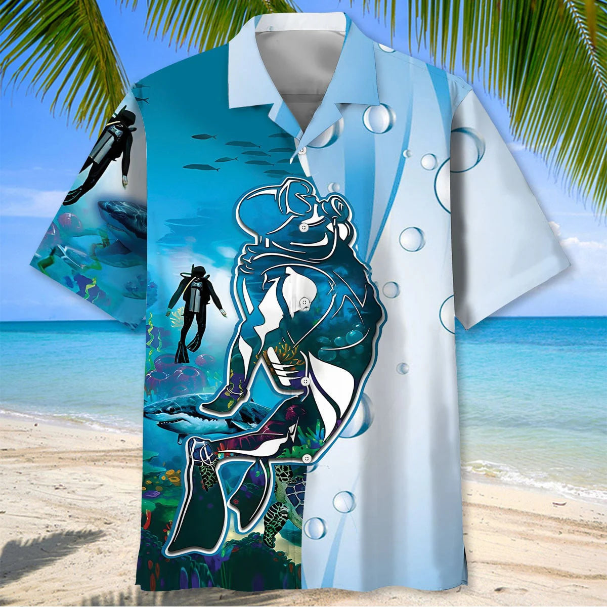 Scuba Diving Discovery Ocean Hawaiian Shirt, custom shirt gift for men