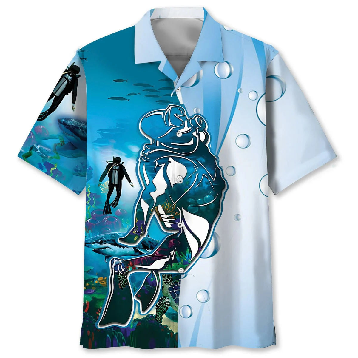 Scuba Diving Discovery Ocean Hawaiian Shirt, custom shirt gift for men (view 2)