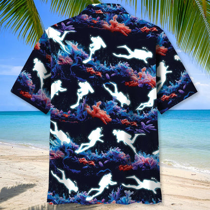 Scuba Diving Life Hawaiian Shirt, custom shirt gift for men (view 3)