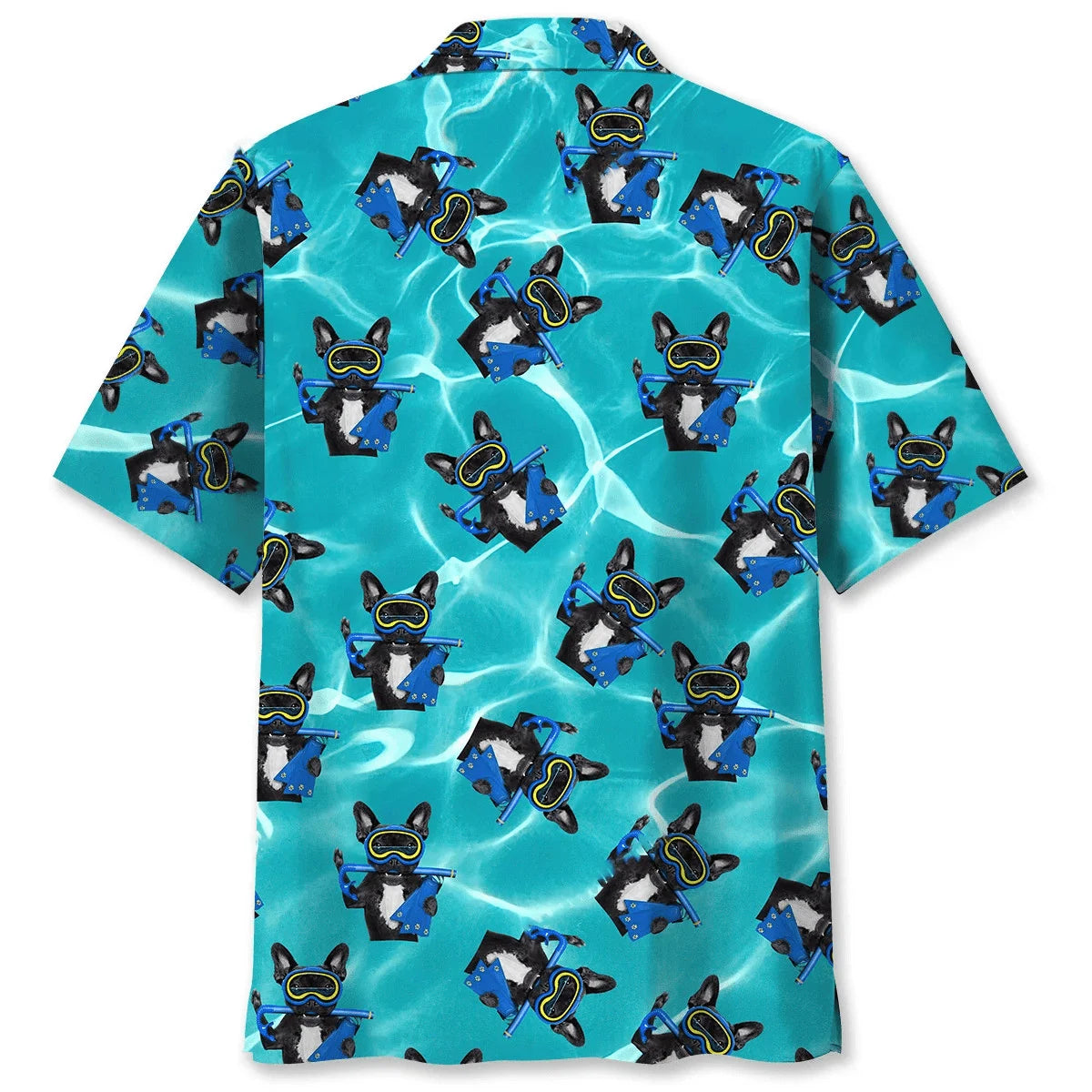 Scuba Diving Mask Dog Hawaiian Shirt, custom shirt gift for men (view 2)