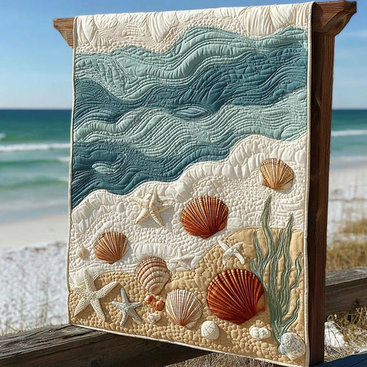 Sea Pals Quilt Blanket - Quilted Blanket by OtterMia