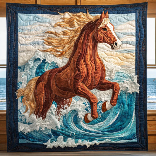 Sea Stallion Quilt Blanket