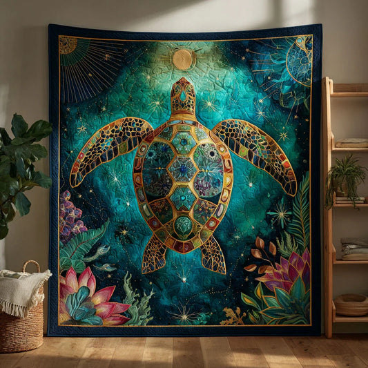 Sea Turtle Quilt Blanket
