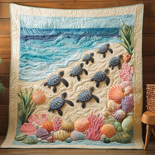 Sea Turtle Quilt Blanket