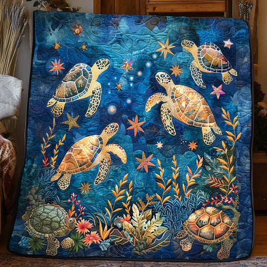 Sea Turtle Quilt Blanket