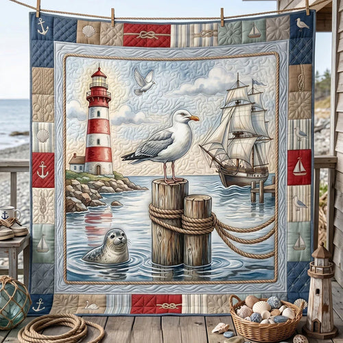 Seaside Serenity Quilt Blanket