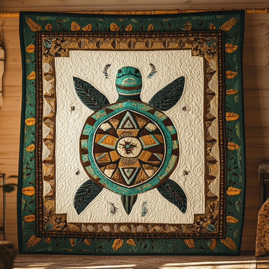 Serene Turtle Quilt Blanket