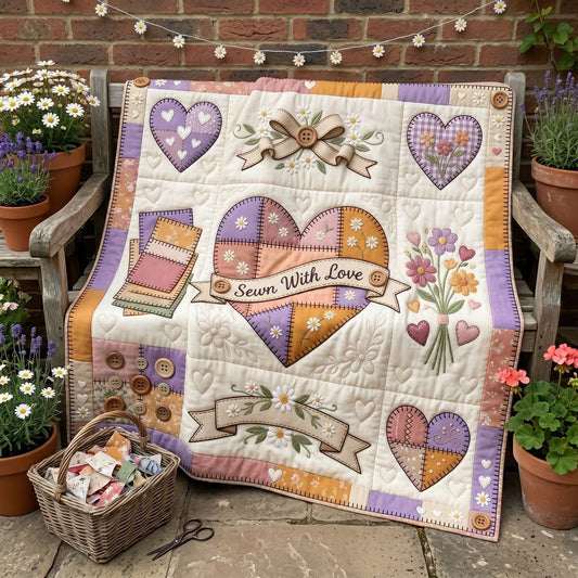 Sewn With Love Quilt Blanket