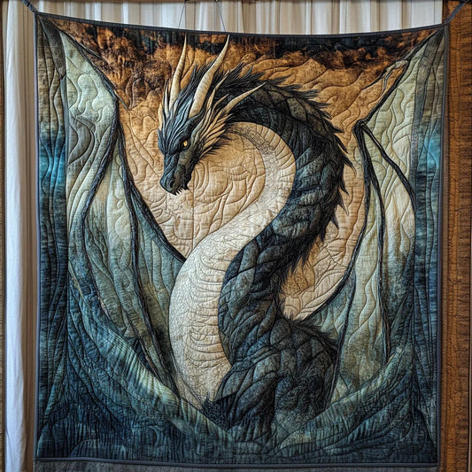 Shadow Dragon Quilt Blanket