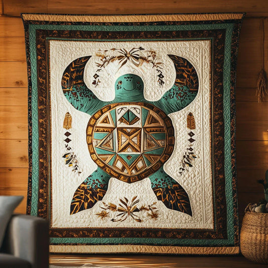 Shaman Turtle Quilt Blanket