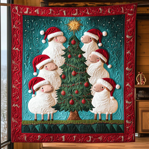 Sheep Cluster Quilt Blanket