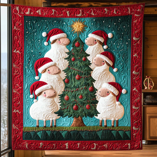 Sheep Cluster Quilt Blanket