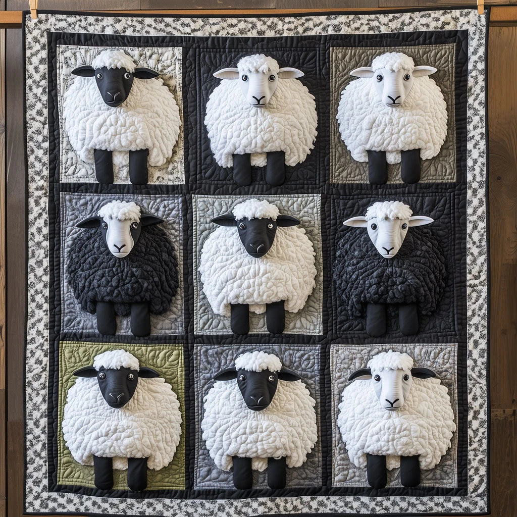 Sheep's Shepherd Quilt Blanket
