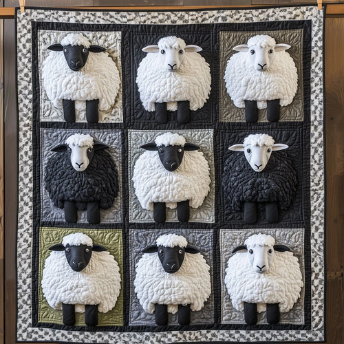 Sheep's Shepherd Quilt Blanket