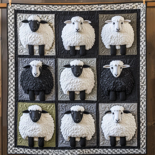 Sheep's Shepherd Quilt Blanket