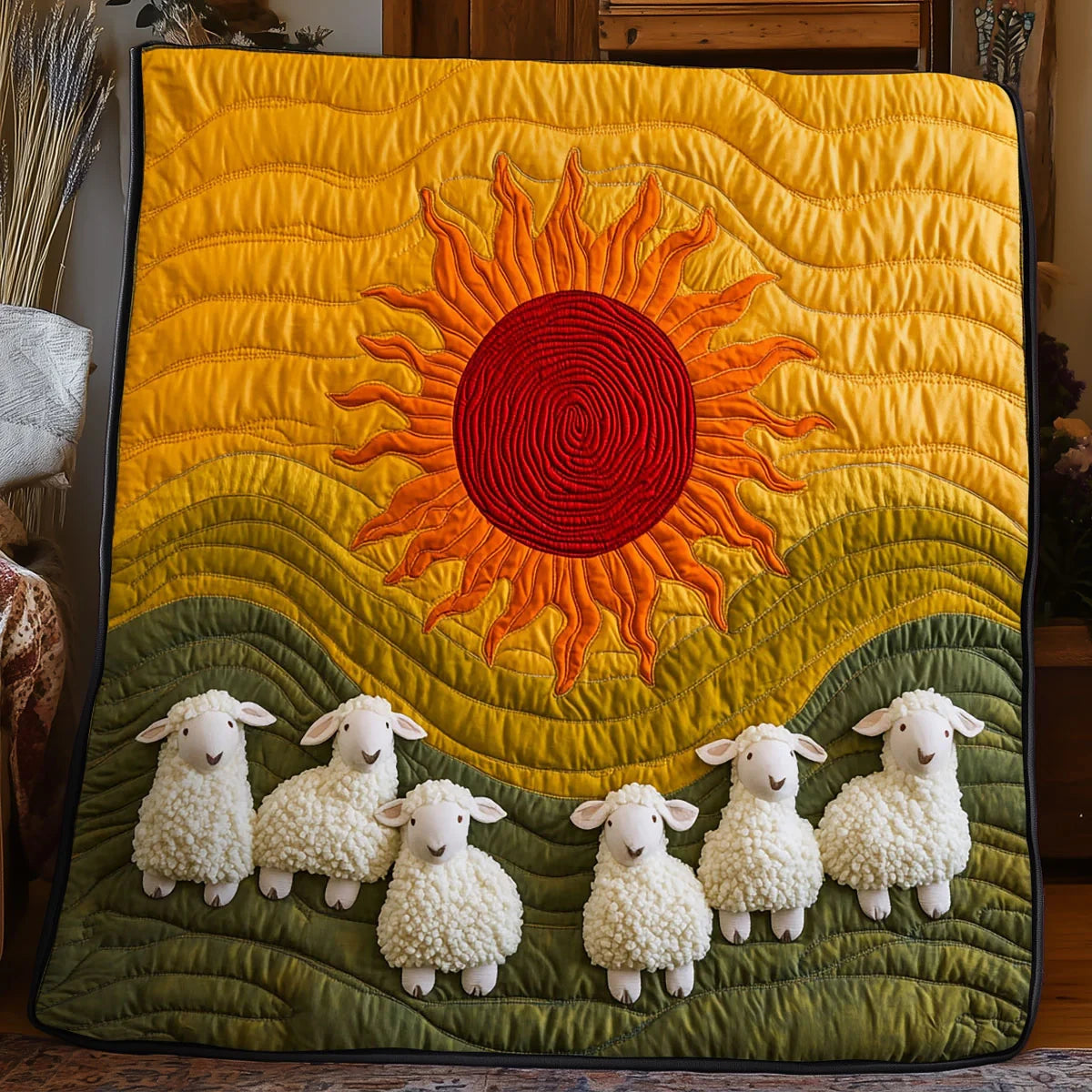 Sheep Meadow Quilt Blanket