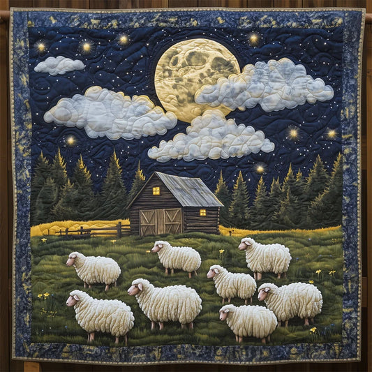 Sheep Night Farm Quilt Blanket