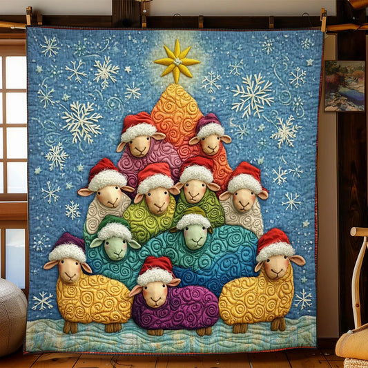 Sheep Tree Quilt Blanket