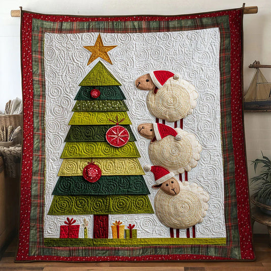 Sheep Winter Magic Quilt Blanket