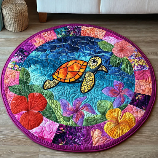 Shelled Delight Quilted Round Mat