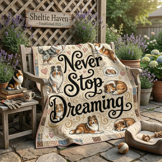 Sheltie Dreamland Quilt Blanket